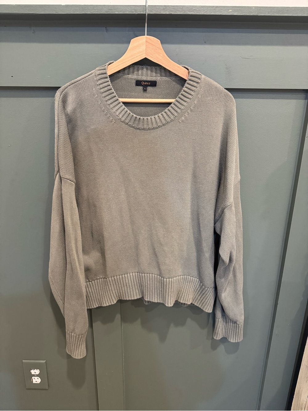 Quince 100% Organic Cotton Women's Crewneck Boyfriend Sweater